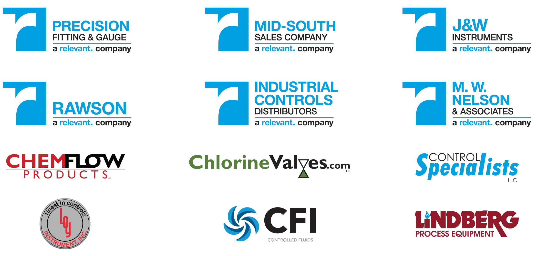 Relevant Is A Family Of Companies Logos