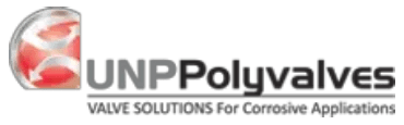 UNP Polyvalves logo featured by Relevant Solutions, representing thermoplastic valve solutions engineered for corrosion resistance in chemical and industrial fluid handling systems.