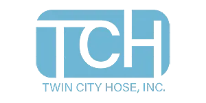 Twin City Hose logo representing flexible metal hose and expansion joint solutions, offered by Relevant Solutions for vibration isolation and piping system reliability.