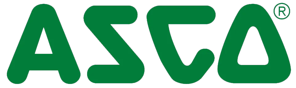 ASCO logo featured by Relevant Solutions, representing advanced solenoid valves and fluid automation solutions for industrial flow control and process applications.