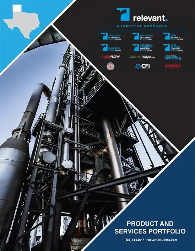 Relevant Solutions, Rawson, and PF&G product and service portfolio for the Texas Panhandle, featuring integrated solutions in instrumentation, fluid control, and automation to support regional industrial operations.