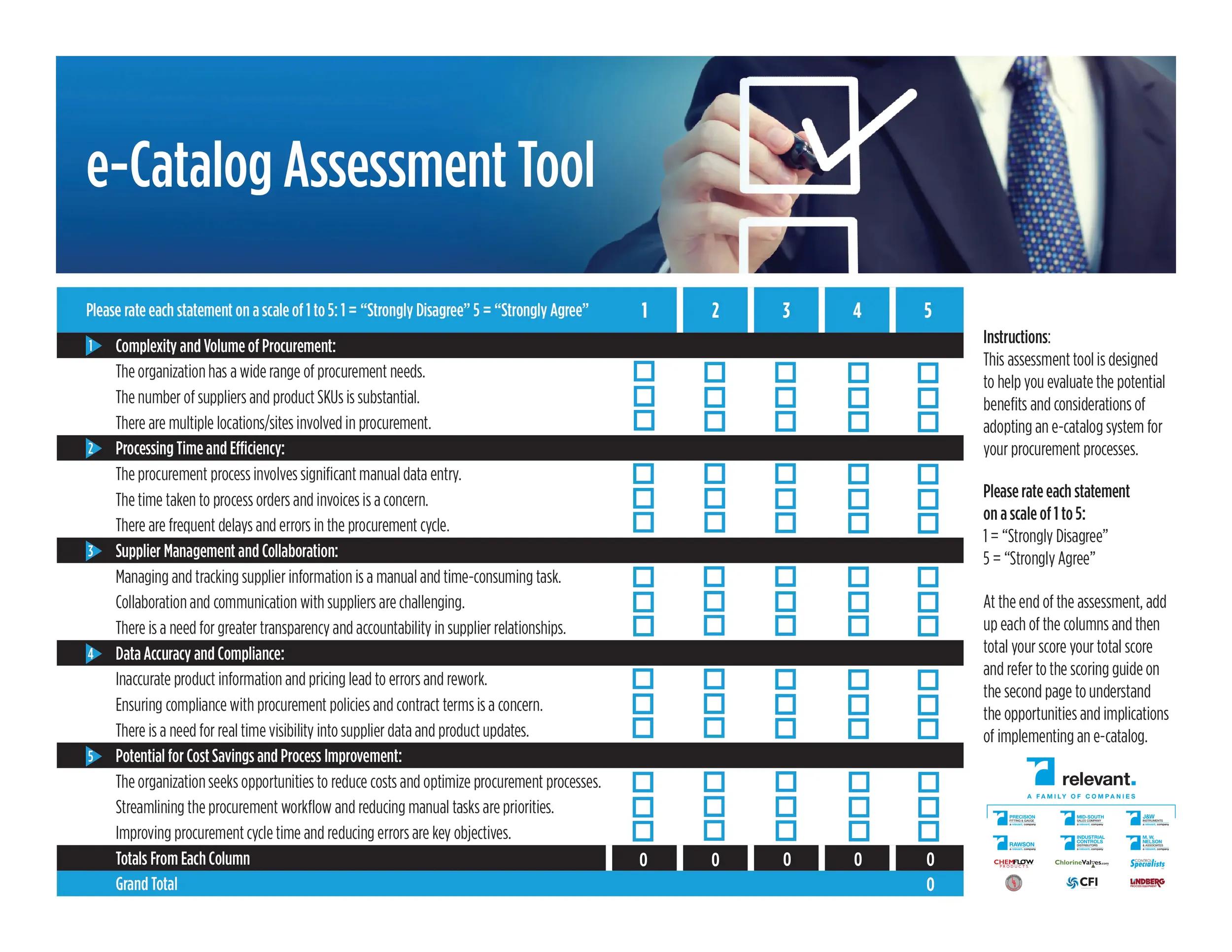 E-Catalog-Assesment-Tool