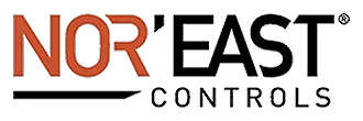 Nor’East Controls logo featured by Relevant Solutions, representing precision globe control valves and flow regulation solutions for a wide range of industrial applications.