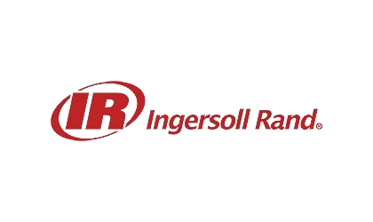 Ingersoll Rand logo presented by Relevant Solutions, representing reliable solutions in air compression and fluid handling technologies.