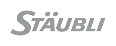 Stäubli logo representing high-performance quick coupling and connector solutions, offered by Relevant Solutions for industrial automation and fluid handling applications.