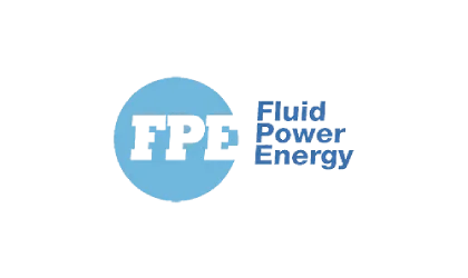 Fluid Power Energy logo showcased by Relevant Solutions, providing efficient thermal control and energy-saving solutions for industrial applications.