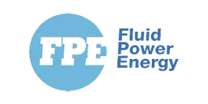 Fluid Power Energy logo showcased by Relevant Solutions, providing efficient thermal control and energy-saving solutions for industrial applications.