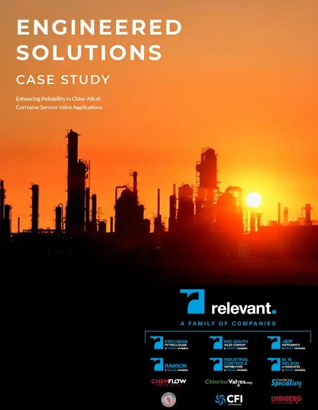 Chlorine valves case study by Relevant Solutions, showcasing specialized valve solutions engineered for safe handling, control, and containment of chlorine in critical industrial chemical processing applications.