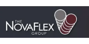Novaflex logo representing industrial hose, ducting, and connector products, available from Relevant Solutions for fluid, air, and material handling solutions.