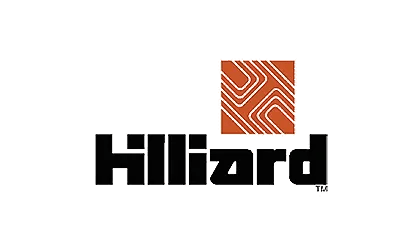 Hilliard logo featured by Relevant Solutions, known for motion control and filtration solutions across diverse industrial sectors.