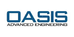 Oasis Engineering logo representing precision valves and couplings for CNG and hydrogen applications, available from Relevant Solutions for clean energy fueling systems.